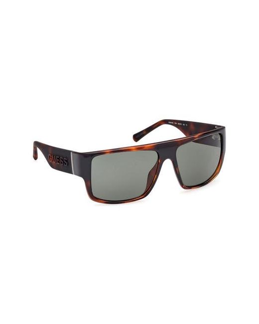 Guess Gray Rectangular Sunglasses for men
