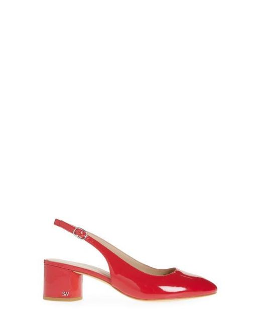 Stuart Weitzman Red Bridget Slingback Pump