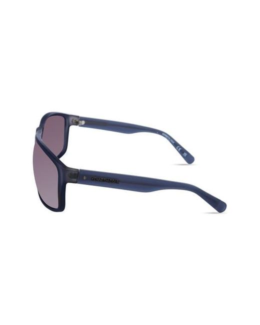 Kenneth Cole Blue 66Mm Rectangle Sunglasses for men