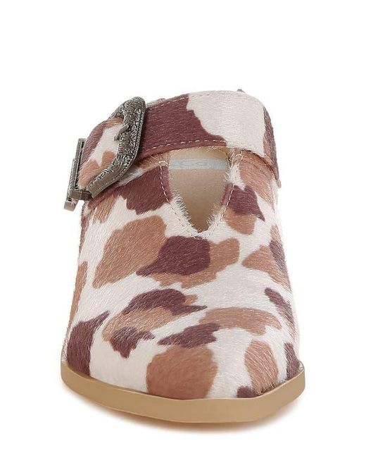 Rag & Co Pink Nometa Buckle Mule
