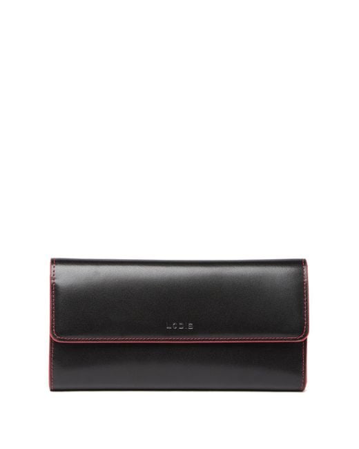 Lodis Black Audrey Leather Checkboot Wallet