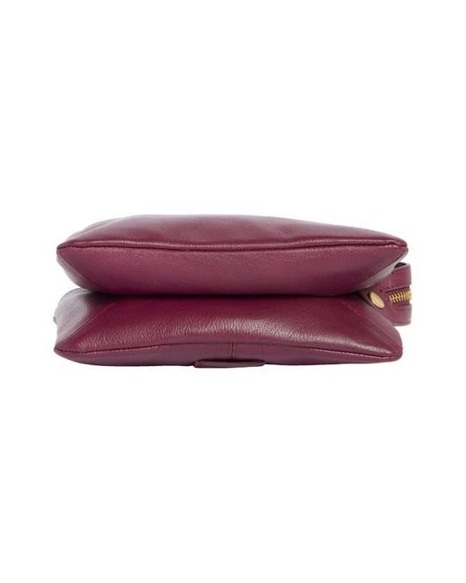 Vince Camuto Purple Laney Leather Crossbody Bag