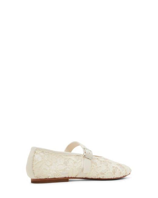 Steve Madden White Dreaming Mary Jane Flat