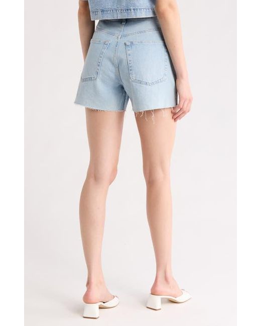 Rag & Bone Blue Retro Embellished Cutoff Denim Shorts
