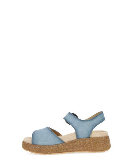 Dansko Blue Bianca Platform Wedge Sandal