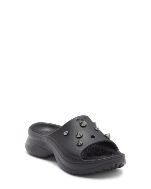 CROCSTM Gray Bae Studded Slide Sandal