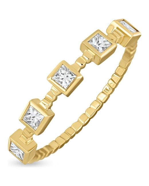Bony Levy Metallic Monaco 18K Diamond Stackable Ring