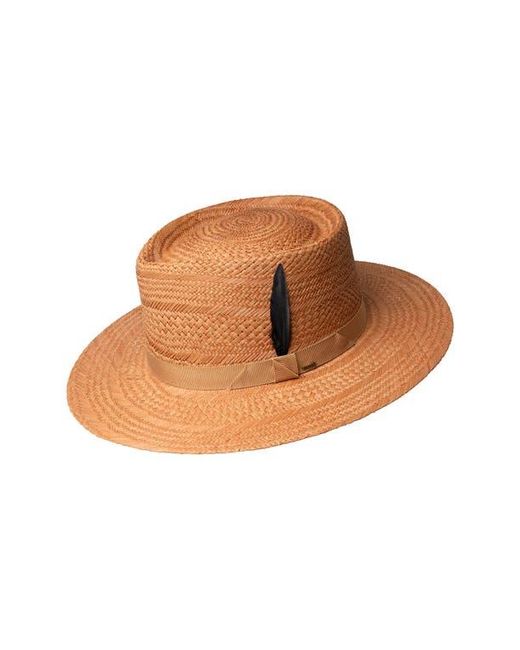 Bailey Brown Alix Straw Fedora for men