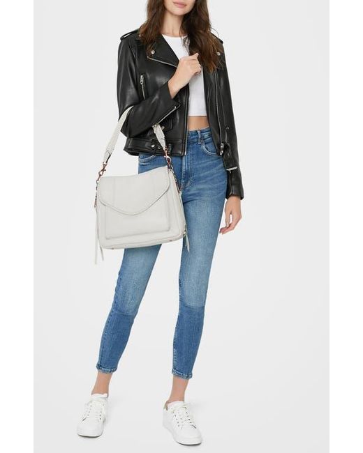 Aimee Kestenberg White All For Love Convertible Leather Shoulder Bag