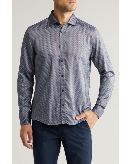 Boss Gray Liam Button-up Shirt for men