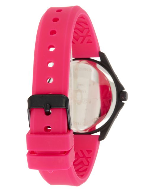 Ed Hardy Red Silicone Strap Watch