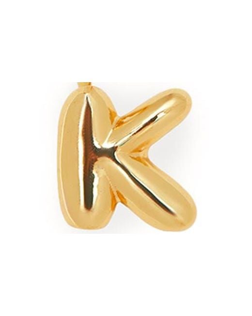 Saachi Metallic Bubble Charm Initial Bracelet