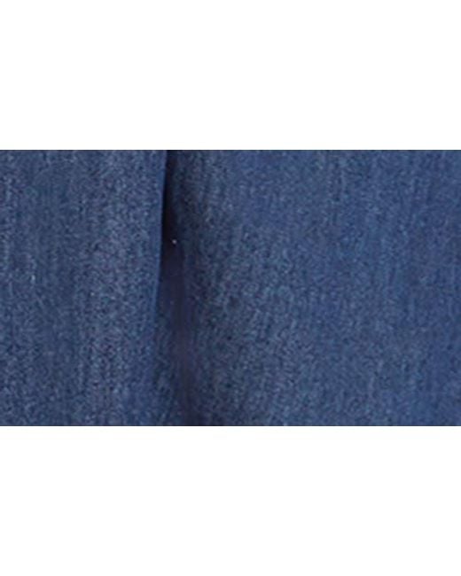 City Chic Blue Island Denim Button Front Dress