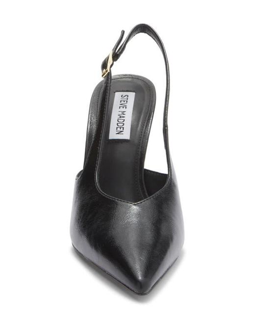 Steve Madden Black Beverlie Pointed Toe Slingback Pump