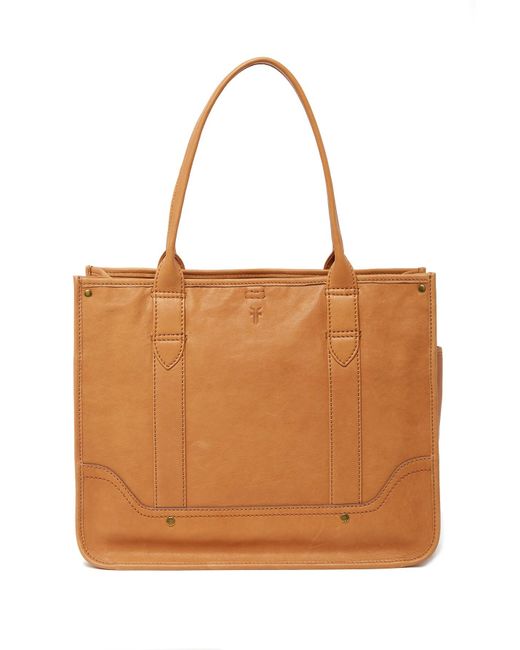 Frye Brown Madison Leather Shopper