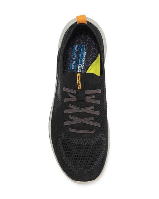 Skechers Black Gatlin Relaxed Fit Slip-On Sneaker for men
