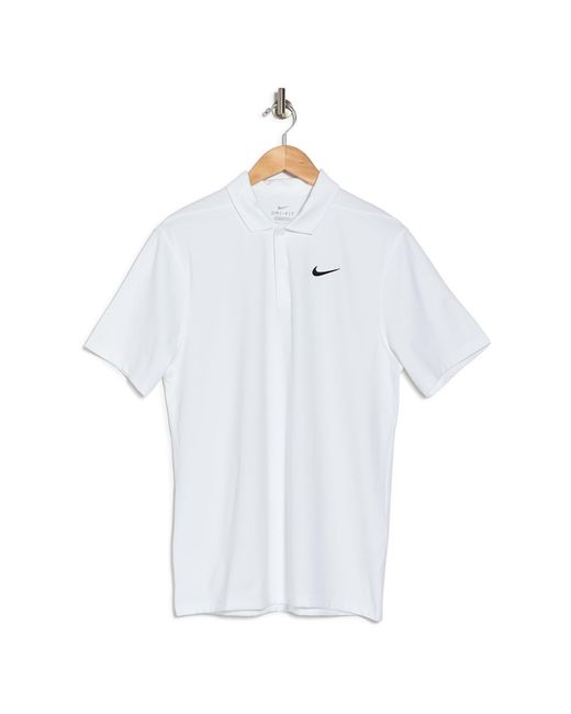 Nike White Dri-fit Essential Solid Polo Shirt for men