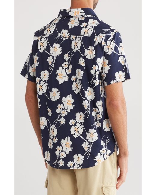 Hurley Blue Salem Floral Button-up Shirt for men
