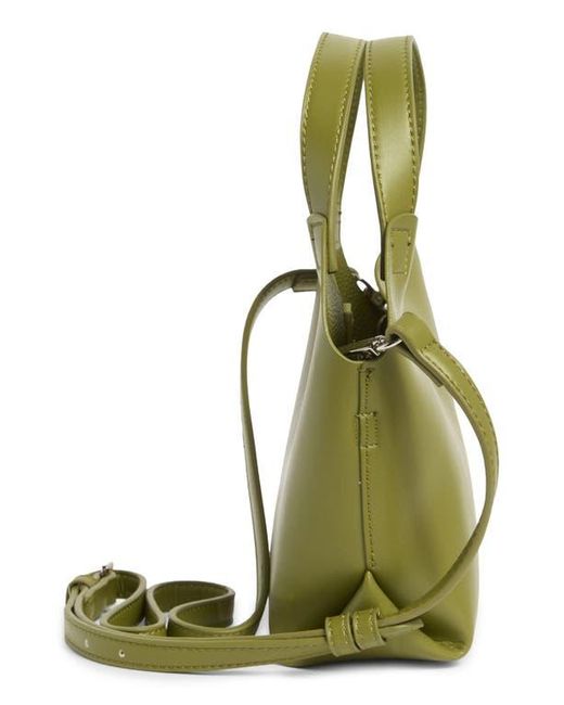 Madden Girl Green Faux Leather Mini Shopper Tote