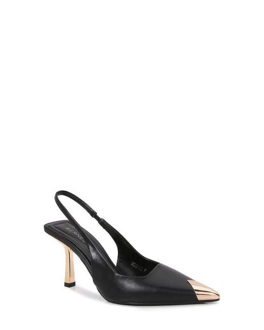BERNESS Black Vega Slingback Pump