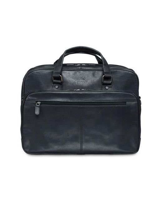 Mancini Black Expandable Rfid Briefcase for men