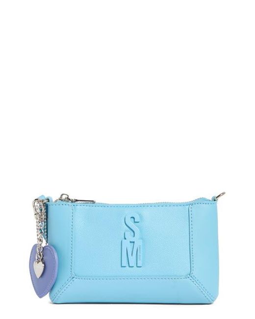 Steve Madden Blue Zip Pouch Wristlet