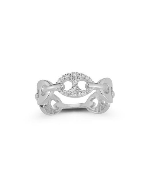 Glaze Jewelry Metallic Frozen Mariner Link Ring