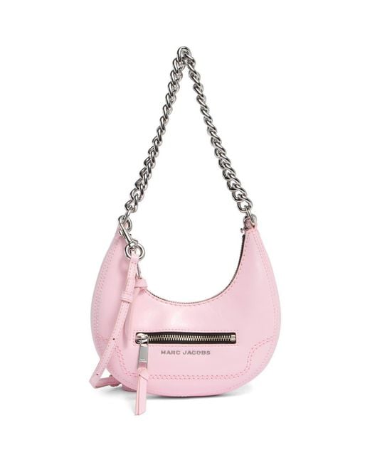 ショルダーバッグ MARC JACOBS Crinkle Small Crescent Bag Marc Jacobs Cruiser Small Crescent Crinkle Leather Bag New Black