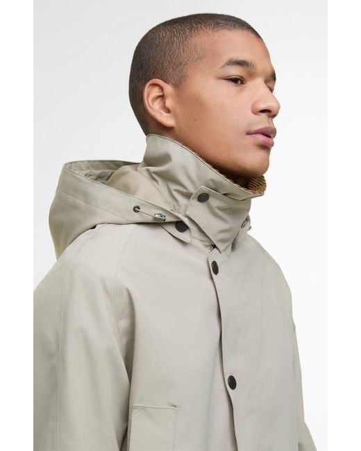 Barbour Gray Waterproof Ashby Winter Jacket for men