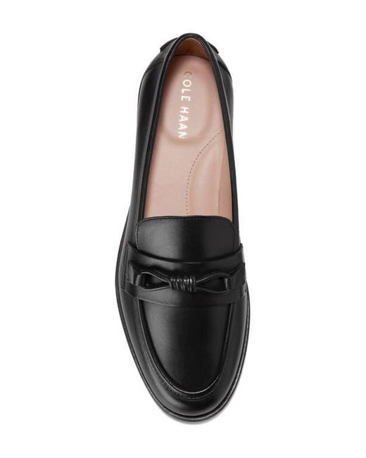 Cole Haan Black Stassi Bow Loafer
