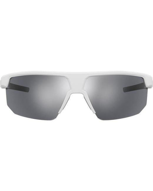 Under Armour Gray Driven 71Mm Mirror Shield Sunglasses for men