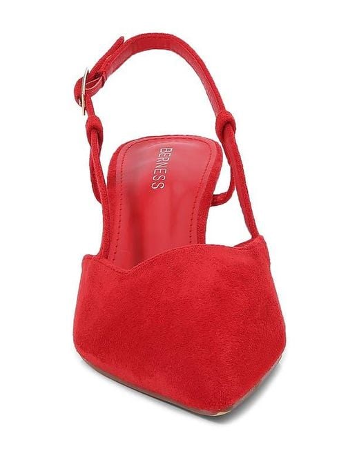 BERNESS Red Slingback Pump