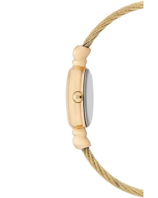 BCBGMAXAZRIA Green Sienna Cable Bangle Watch for men