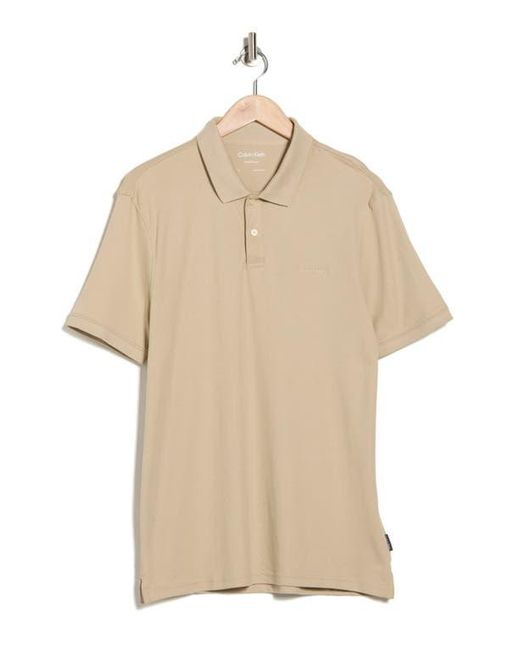Calvin Klein Natural Liquid Touch Interlock Cotton Polo for men