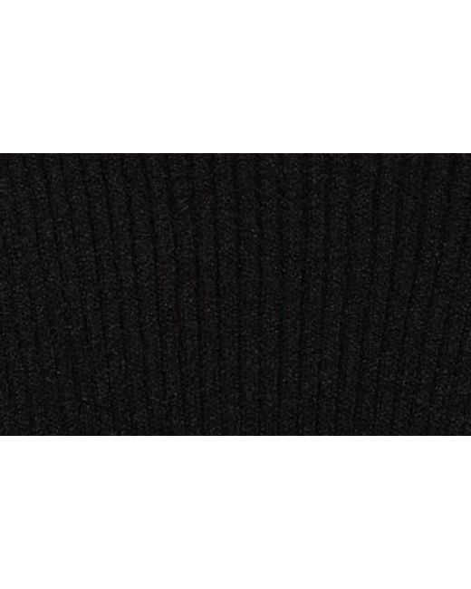 Astr Black Asymmetric Neck Sweater