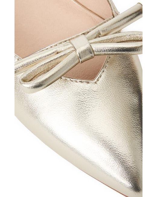 Jack Rogers Natural Lennox Slingback Pointed Toe Flat