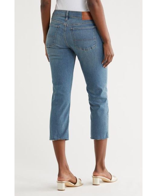 Lucky Brand Blue Mid Rise Sweet Crop Raw Hem Jeans