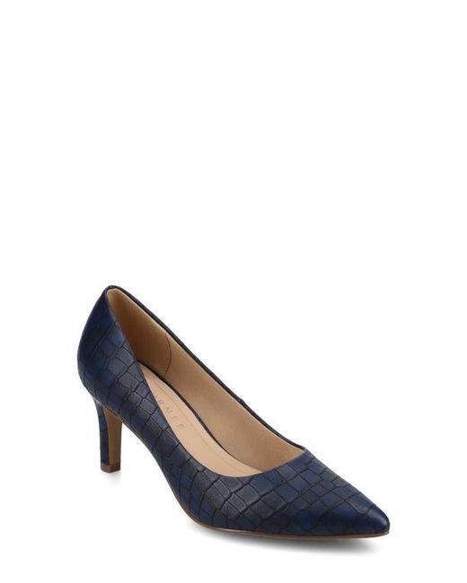 Journee Collection Blue Scylee Pump