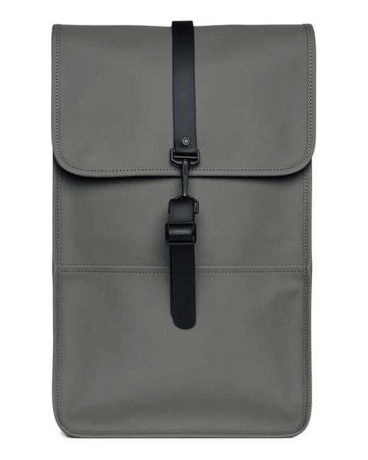 Rains Gray Waterproof Backpack