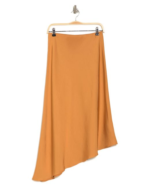 A.L.C. Orange Darcy Asymmetric Midi Skirt