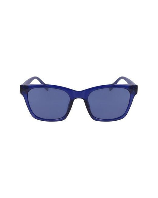 Converse Blue 53Mm Rectangular Sunglasses