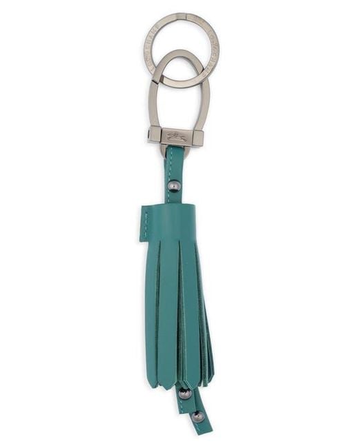 Longchamp Blue Tassel Key Ring