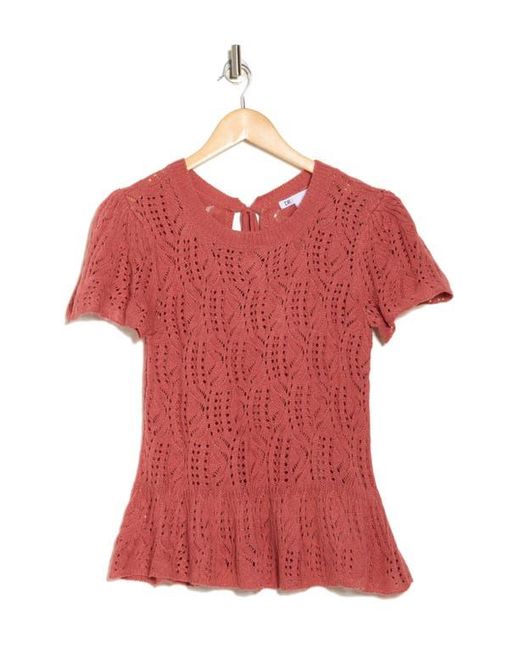 Camryn Shimmery Peplum Top Camryn Shimmery Peplum Top