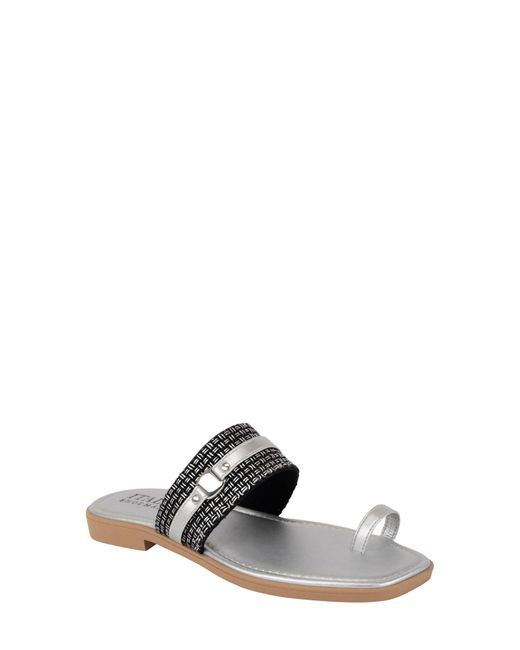 Italian Shoemakers White Dollie Slide Sandal