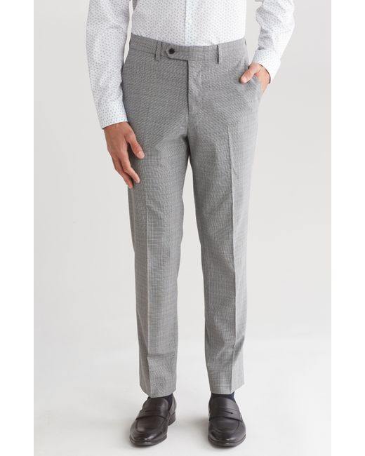 Vince Camuto Gray Crosshatch Check Suit Separate Pants for men