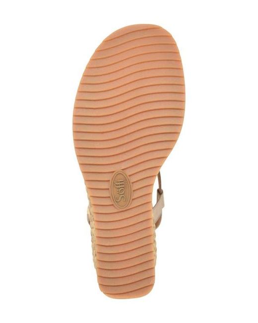 Söfft Natural Devyn Slingback Espadrille Platform Wedge Sandal
