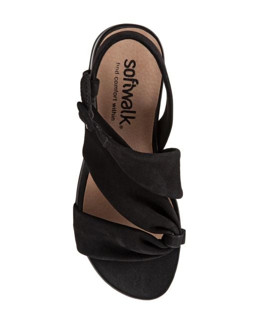 Softwalk® Black Tieli Sandal