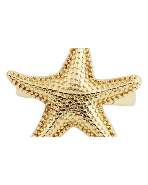 Panacea Metallic Starfish Adjustable Ring