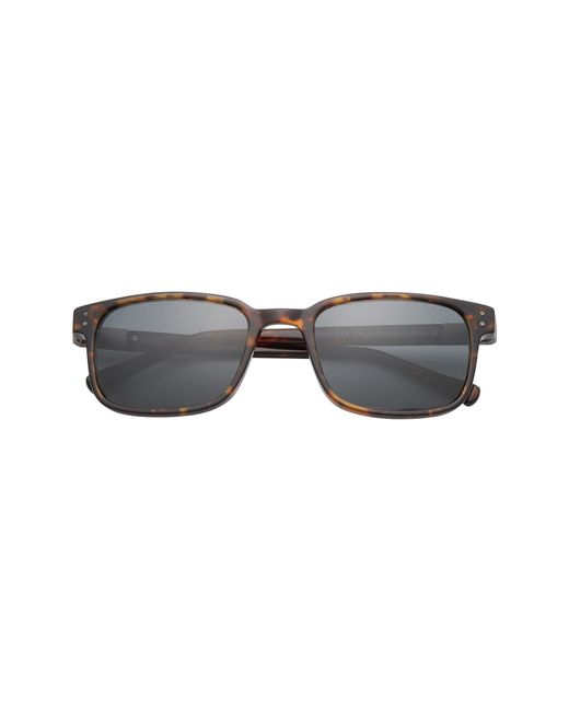 Ted Baker Gray 55mm Polarized Square Sunglasses for men
