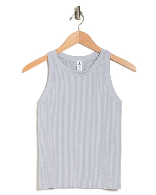 90 Degrees Blue Ribbed Tank Top